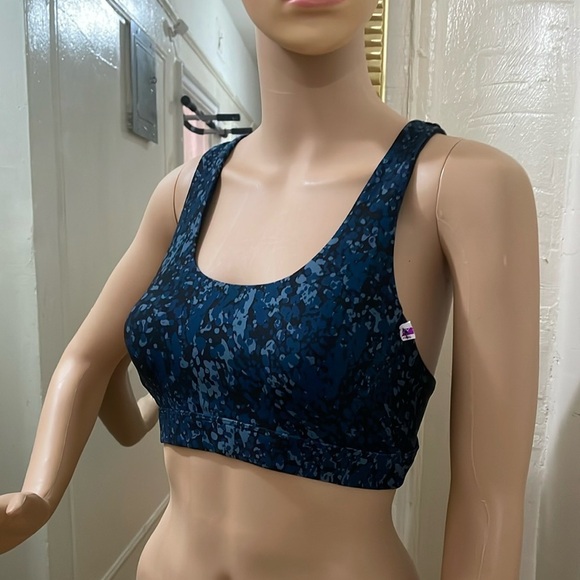 Soul Women's Blue Patterned Sports Bra - Picture 8 of 8